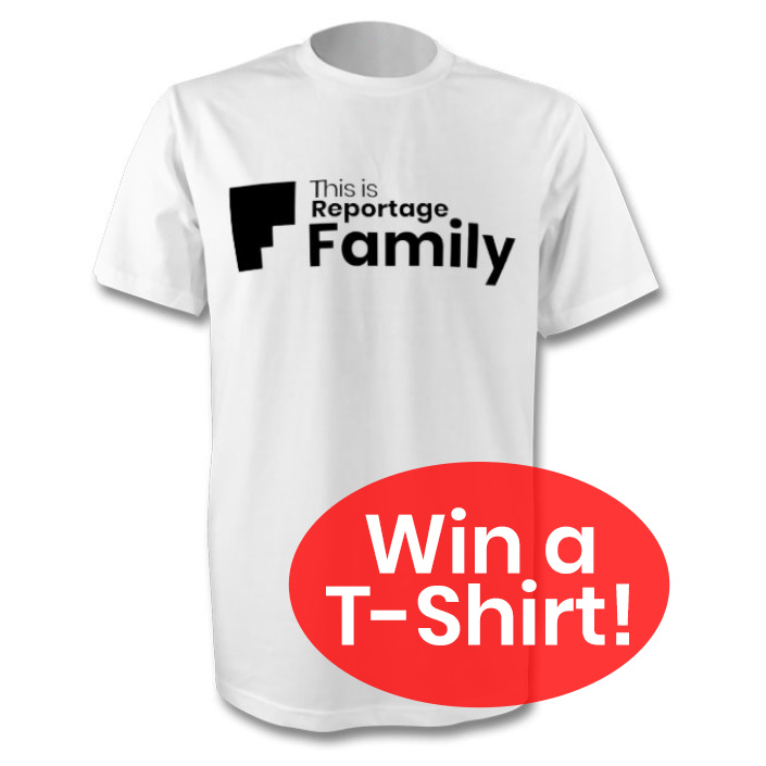 win a this is reportage: family t-shirt